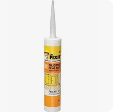 dr.fixit silicon sealant - white, black, clear